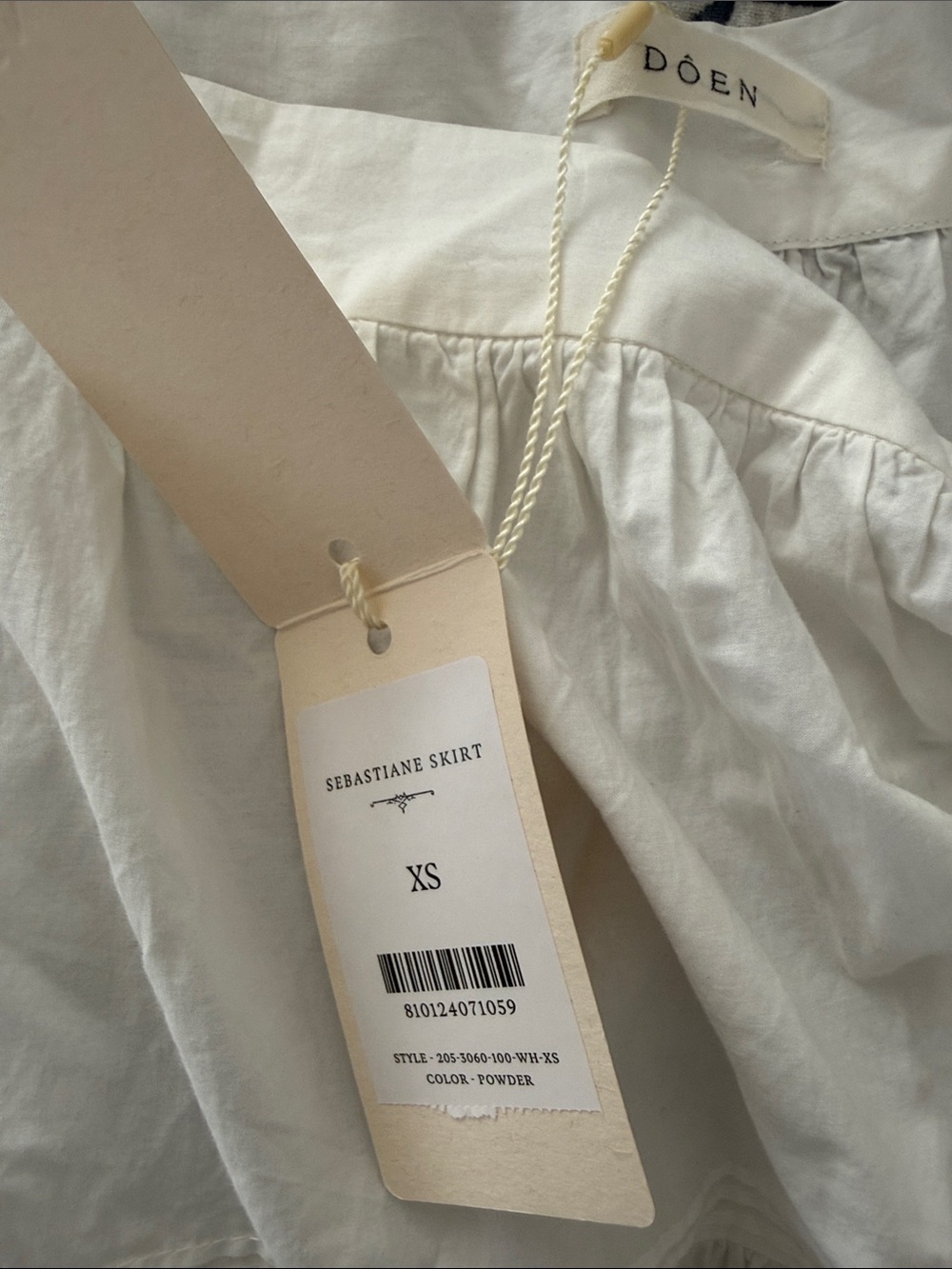 Doen Sebastiane Tiered Maxi Skirt In Powder XS NWT - Picture 7 of 7